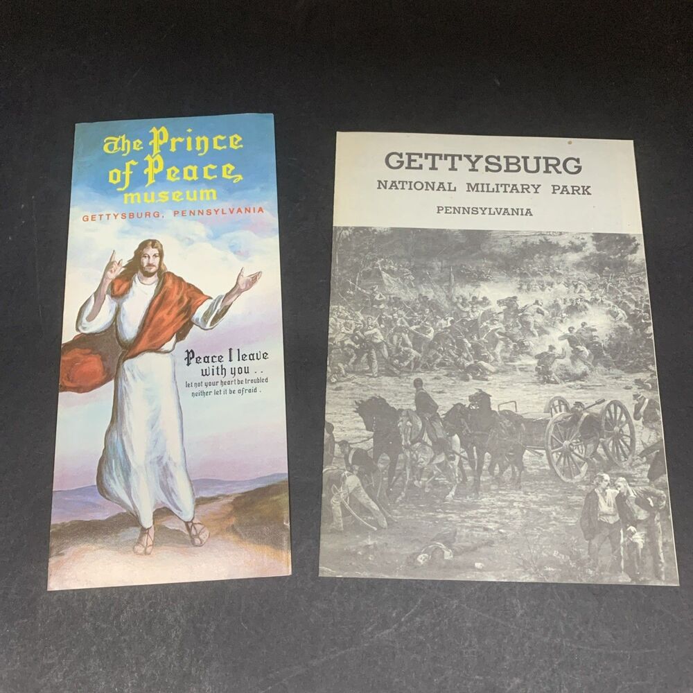 1970s Gettysburg Pennsylvania Battlefield Tours Vintage Travel PA Brochure Lot